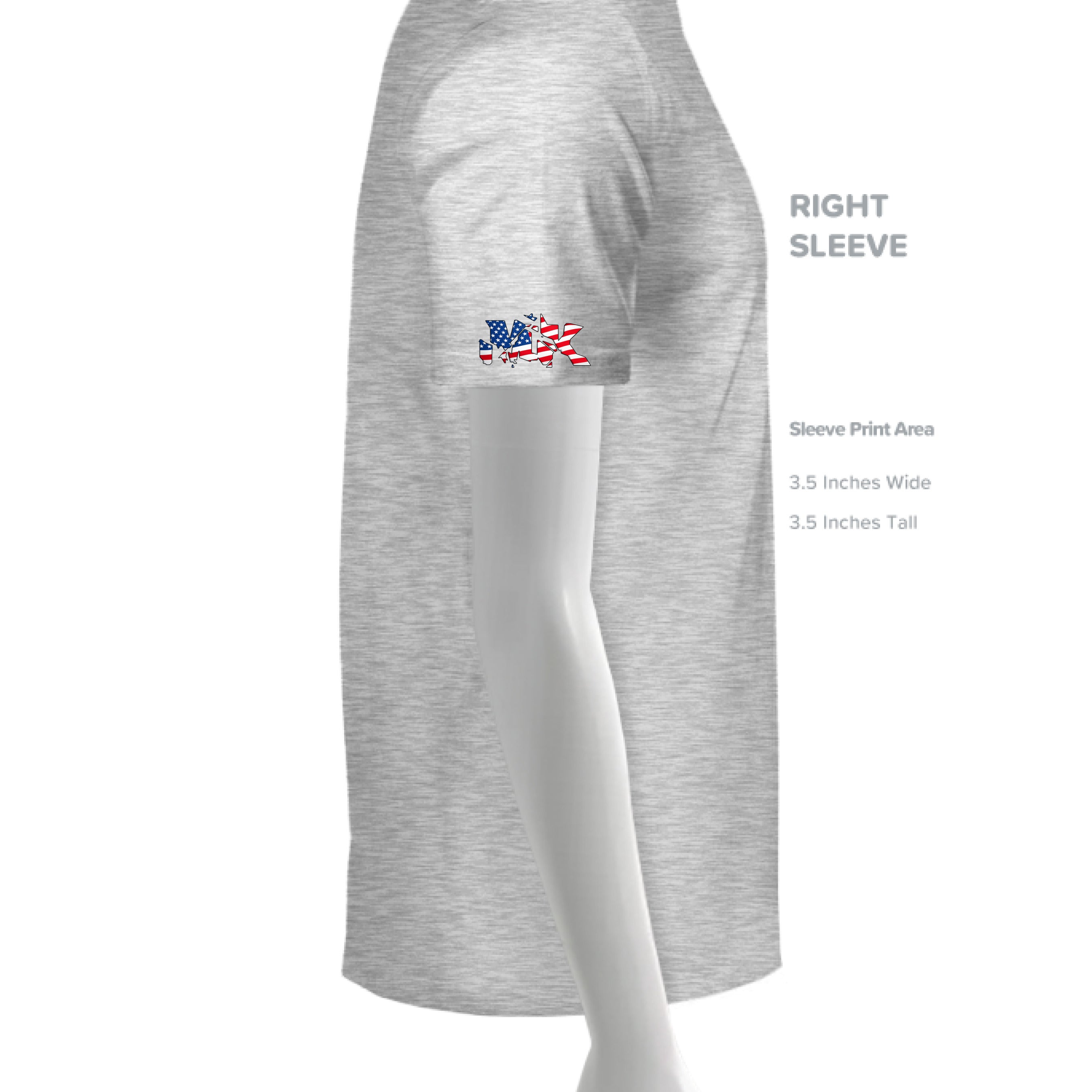 WHITE FLECK TRIBLD - SLEEVE_RIGHT