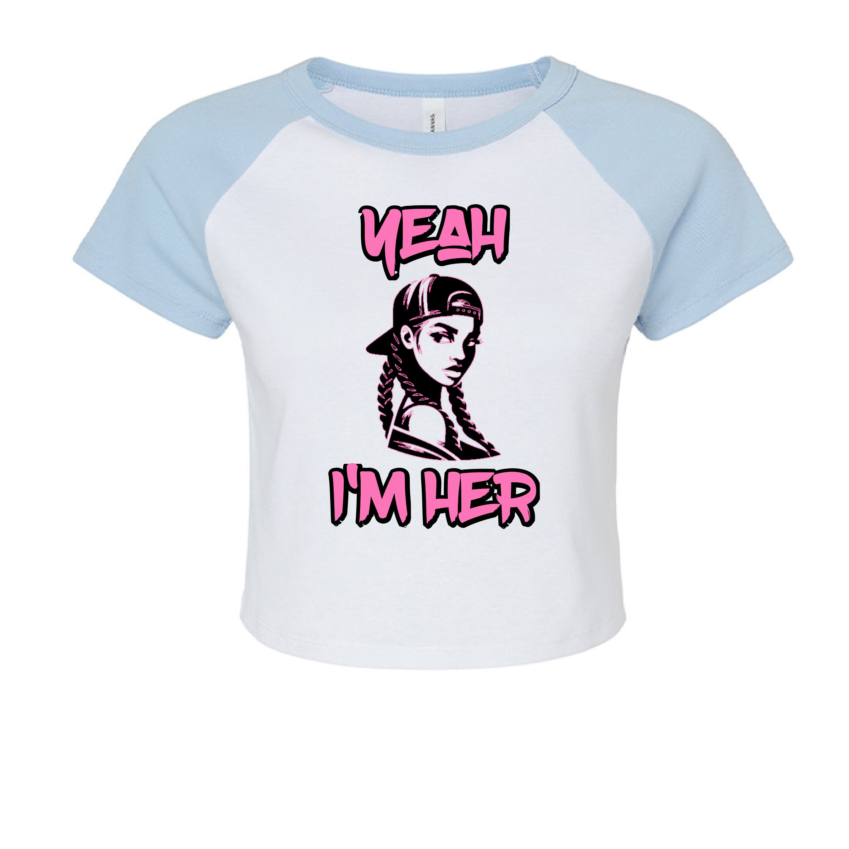 WHITE/ BABY BLUE - FRONT